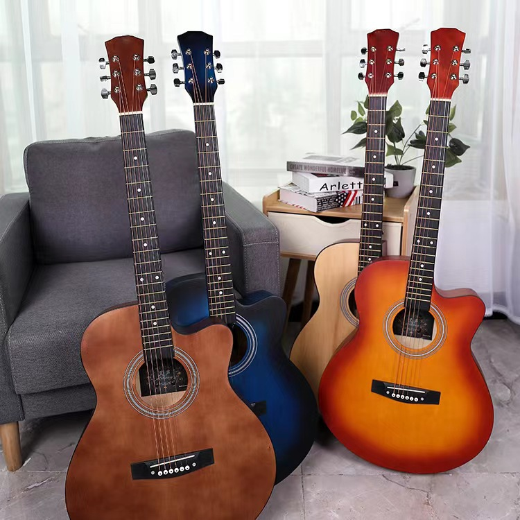 40-inch Full Basswood Folk Guitar