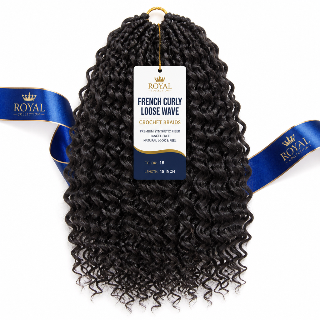 French Curly Loose Wave Crochet Hair Crochet Wig Braids